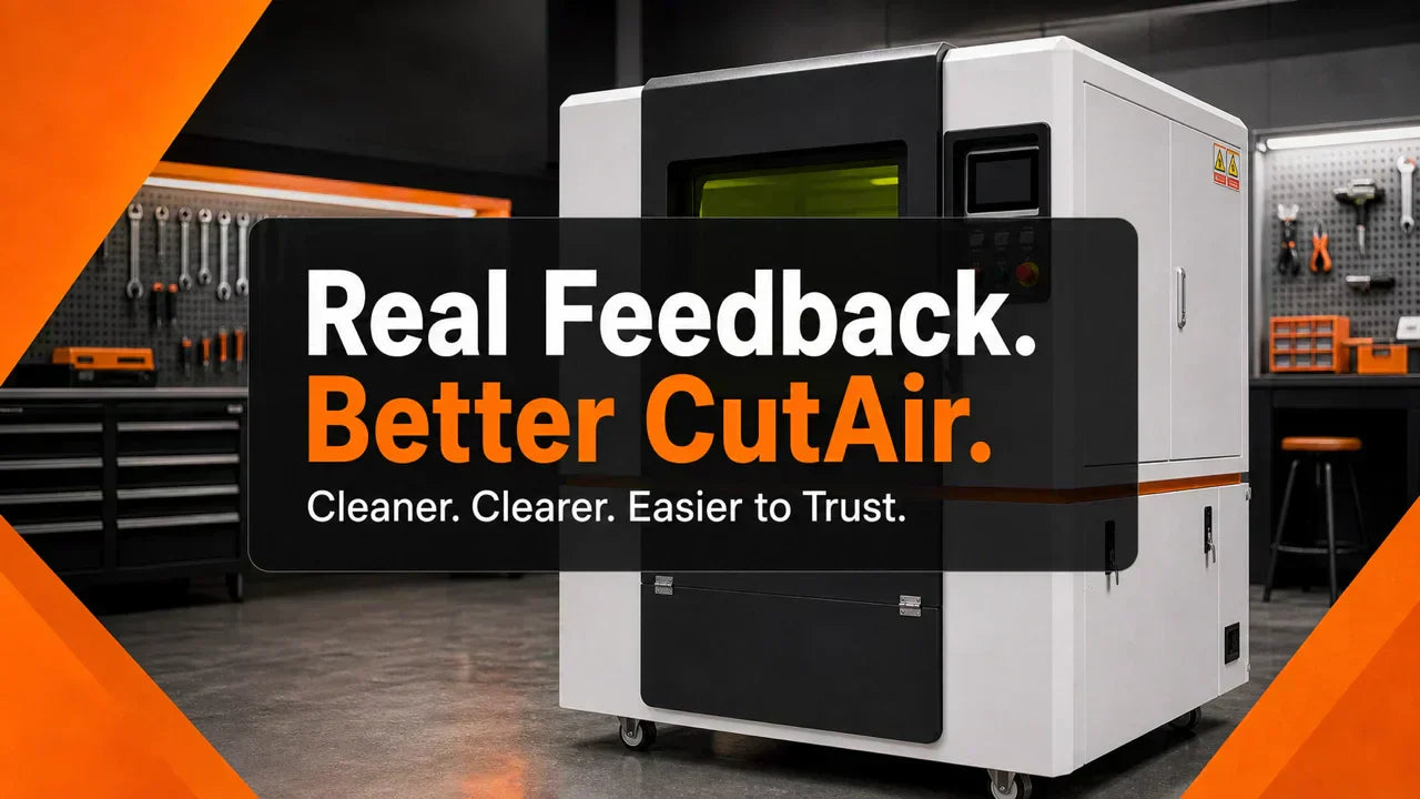 CutAir After the Review: How Real Feedback Made This Small Fiber Laser Cutter Better