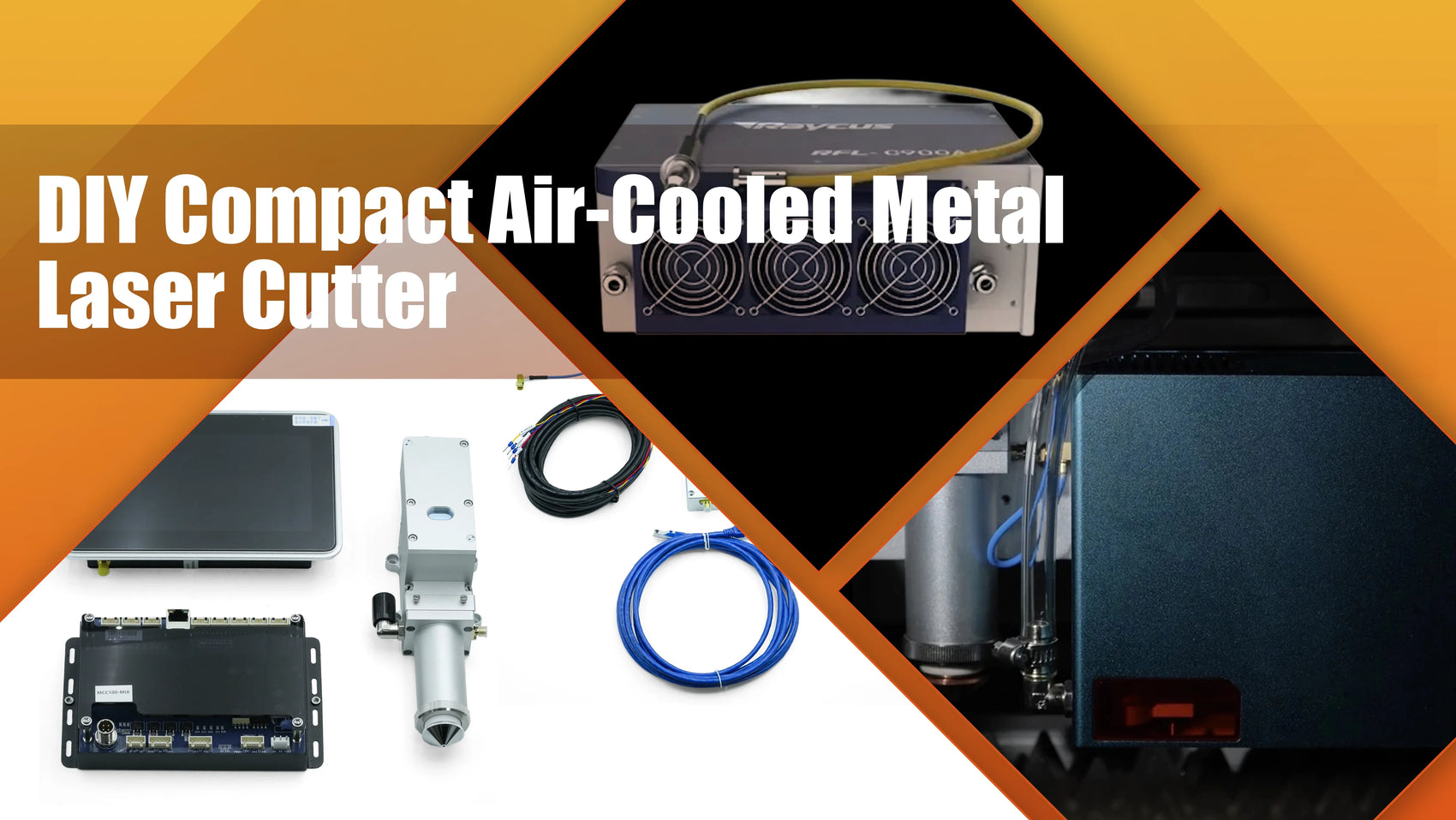 DIY Small-Format Metal Laser Cutter: A Compact Air-Cooled Solution with Au3tech