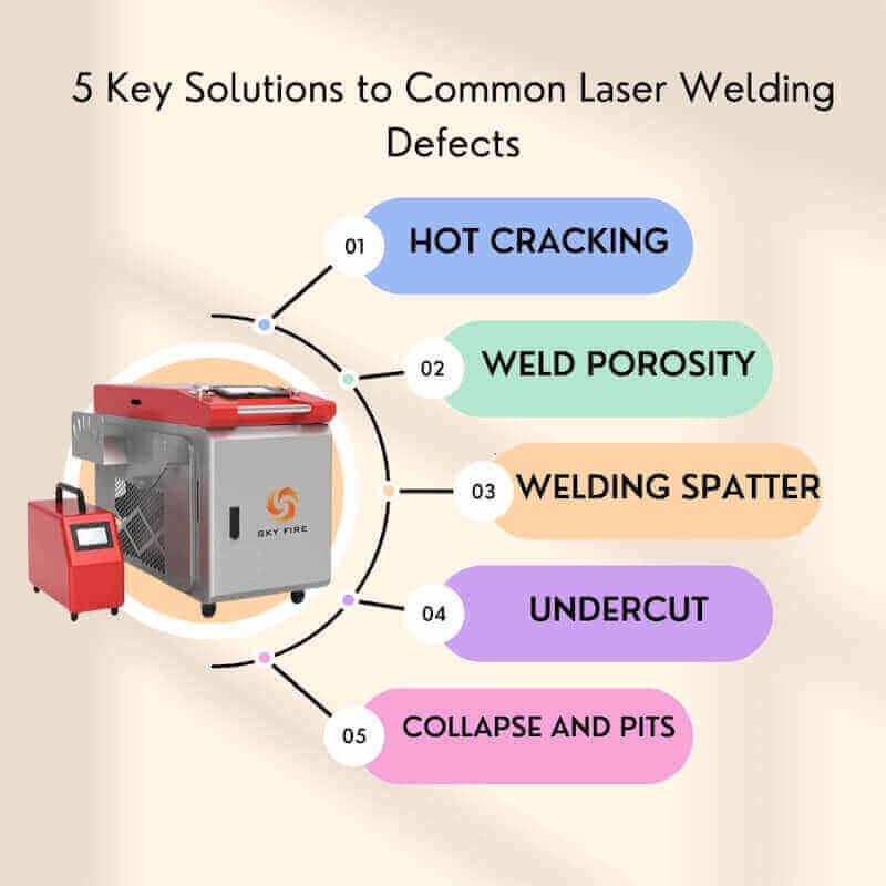 5 Key Solutions to Common Laser Welding DefectsLaser welding technology is increasingly applied in modern manufacturing, but it often encounters various welding defects in actual operation, which not only affect the appearance of the product but may also