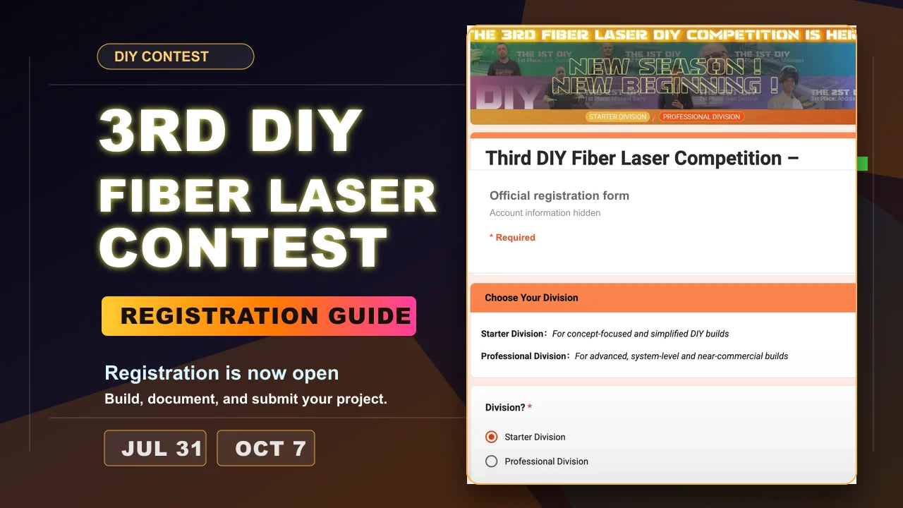 How to Join the 3rd SkyFire DIY Fiber Laser Competition