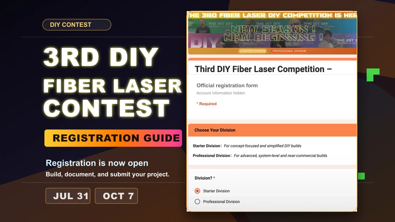 How to Join the 3rd SkyFire DIY Fiber Laser Competition