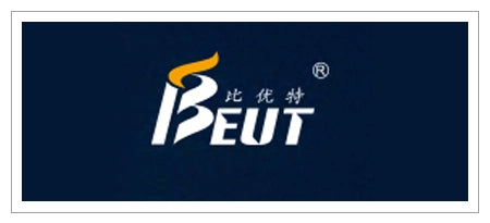 BEUT logo showcasing innovative designs and exceptional quality originating from China