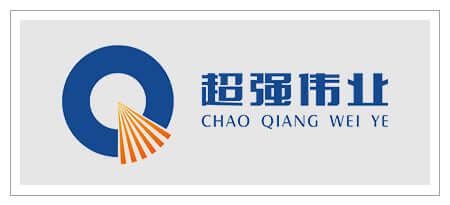Chao Qiang Wei Ye logo featuring a blue circle and orange striped element.