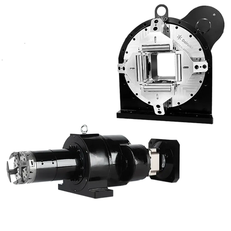 DAIRUIKE pneumatic double-chuck system for laser pipe cutting with self-centering feature, clamping range 8-680mm.