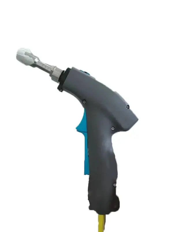 Integrated air-cooled handheld welding head for precision welding with ergonomic design, part of Raycus Air-Cooling Laser Welding System.
