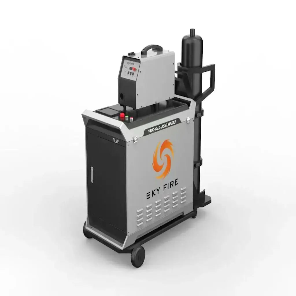 SF-Mobile WeldStar Laser Welding Machine with air-cooled system for precision welding, featuring compact design and versatile laser power options.