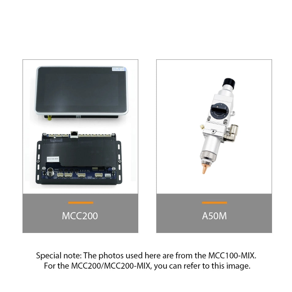 MCC200 Control Card and A50M Laser Cutting Head for Au3tech Laser Cutting System