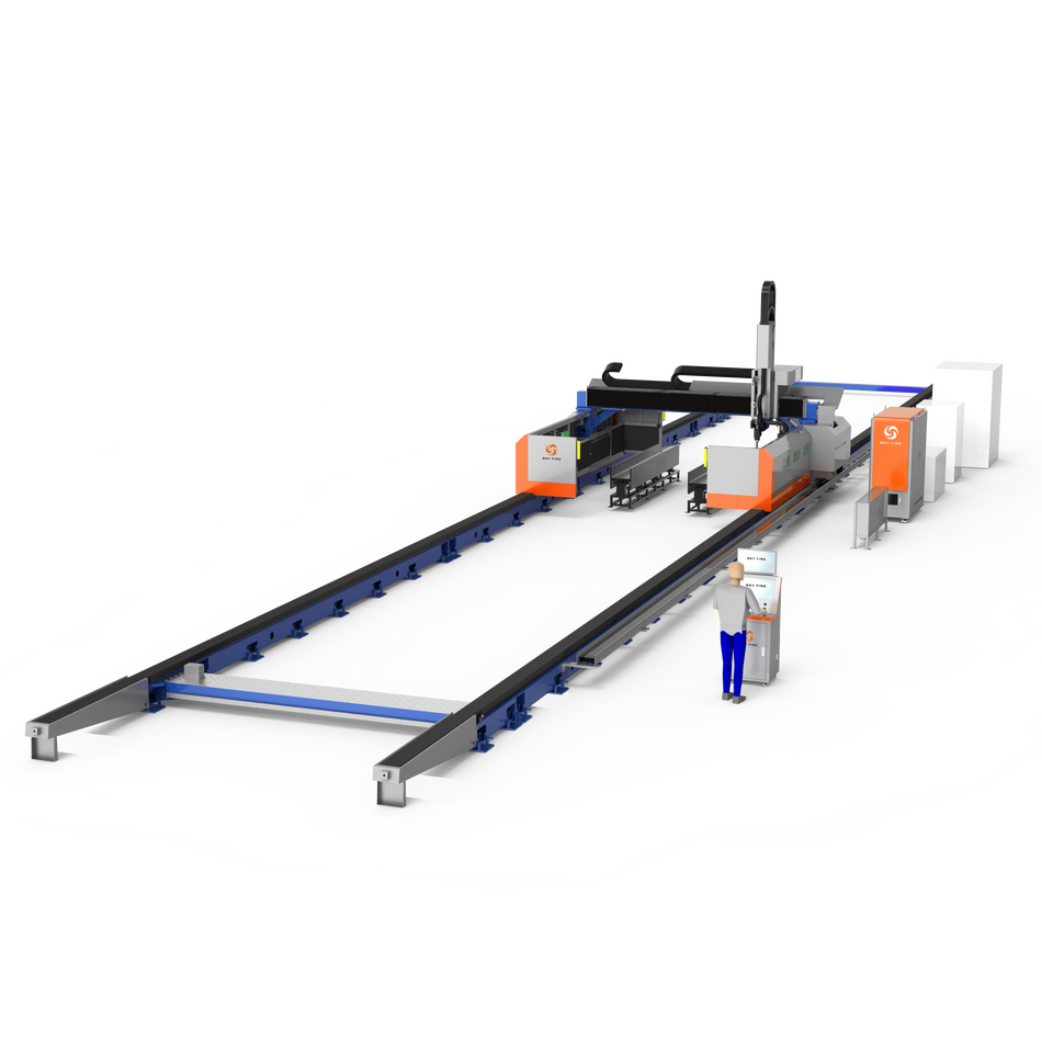 SF-BeamMaster 3D 5-Axis H & I Beam Laser Cutting Machine for Structural Steel Fabrication