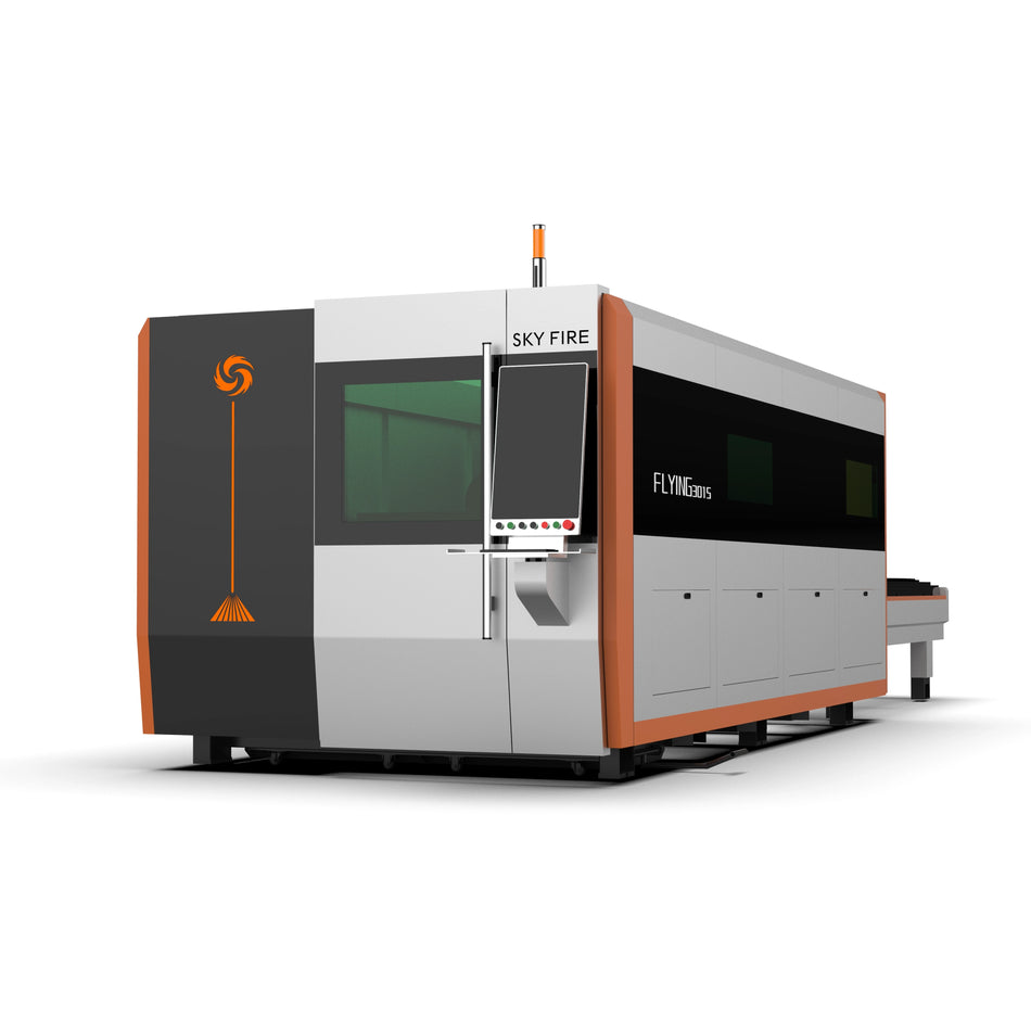 Máquina de corte a laser de fibra fechada SF-FlyingX para fabricação de chapas metálicas