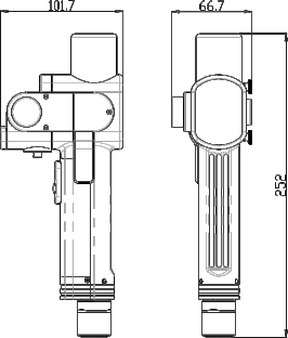 Handheld Laser Cleaning Head | SUP32C size