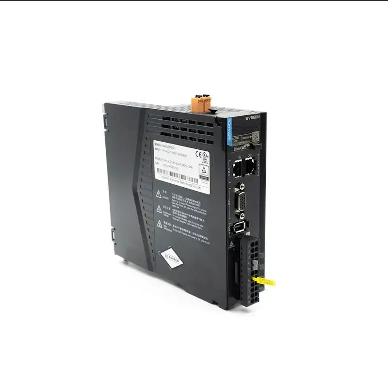 Inovance SV660 series servo drive for medium and small power applications featuring multiple communication protocols and interfaces