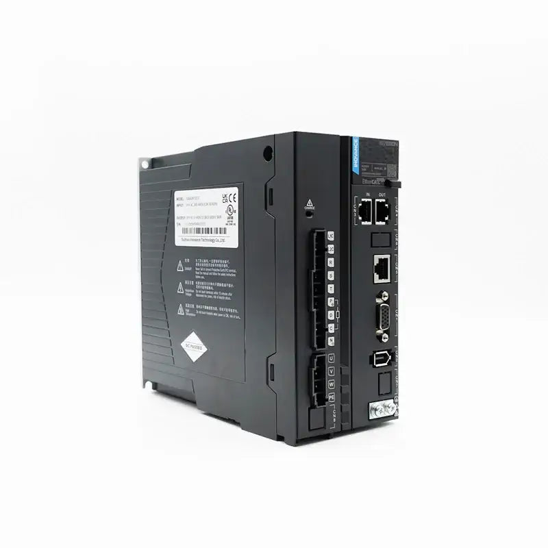 Inovance 660-series servo drive with multiple communication interfaces and support for EtherCAT, Modbus, CANopen, and Profinet