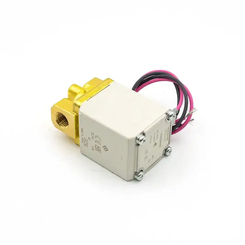 Auxiliary gas control system component for DIY fiber laser cutter, brass valve with wiring, enhances cutting stability and quality