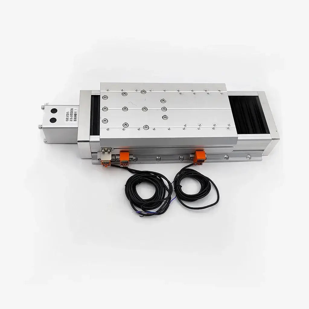 Z-Axis slide table for DIY fiber laser cutter with height adjustment for precise cutting operations and connection to 400W motor