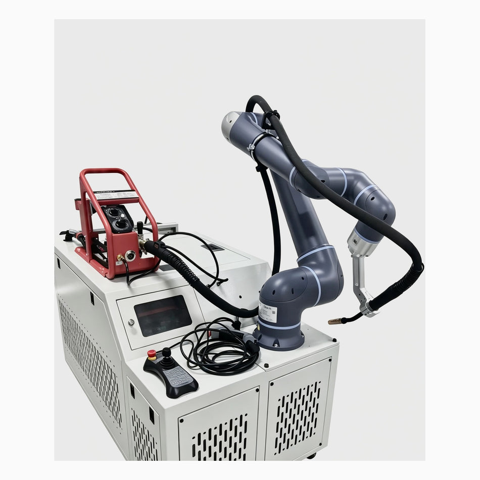 CEBBOTS collaborative robot arc welding package with mobile welding cart