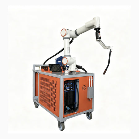 CEBBOTS arc welding cobot package with orange mobile station