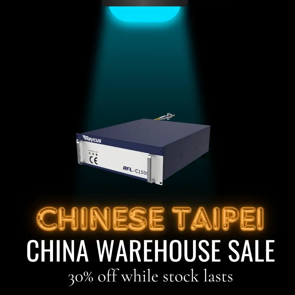 Used Raycus laser source on sale in Taiwan warehouse with 30% discount.