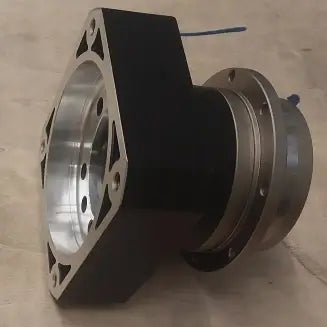 Advanced precision planetary gear reducer, TECHMECH TD090-L1, showcasing sleek black and silver design.