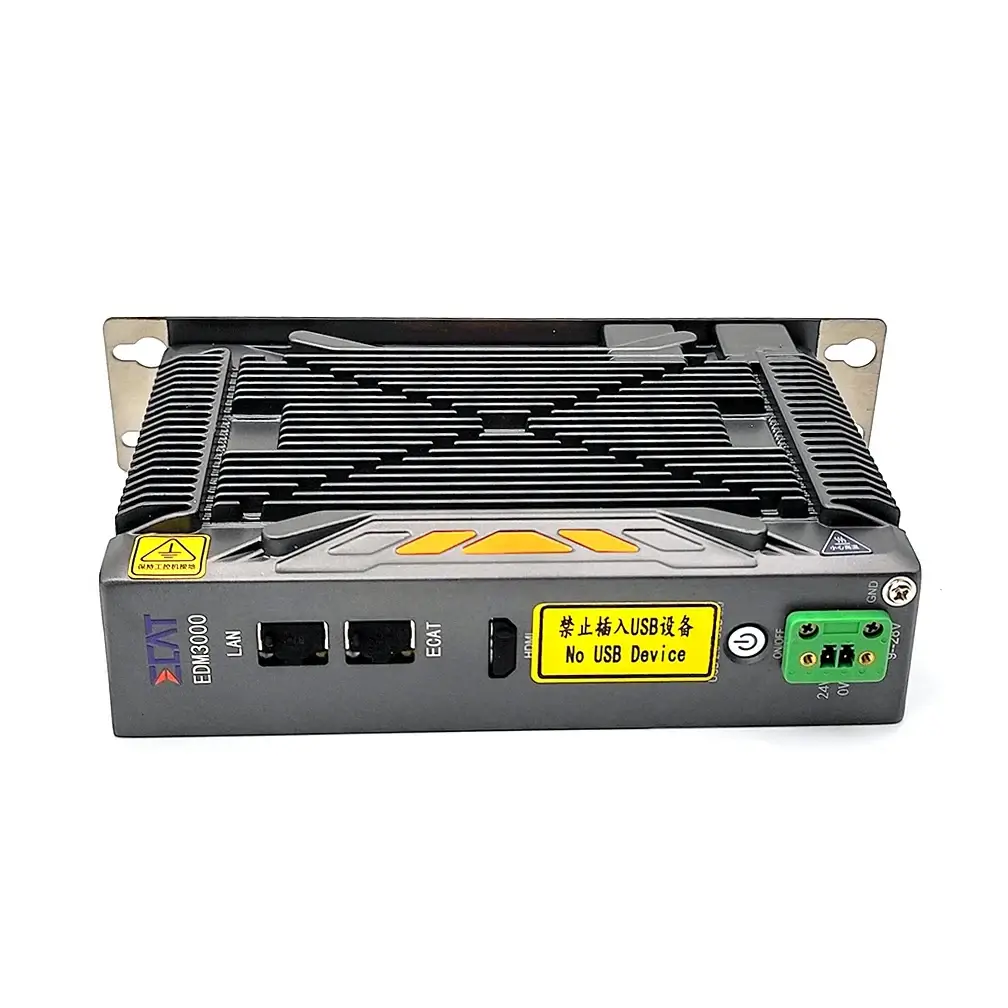 Raytools AX3000T EtherCAT motion control system for laser cutting machines, featuring USB and LAN ports.