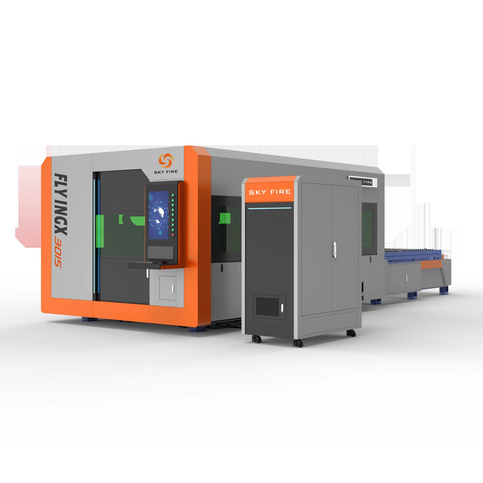 SF-FlyingX Enclosed Fiber Laser Cutting Machine for Sheet Metal Fabrication
