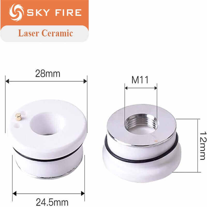 Sky Fire LaserGeneral Ceramic Ring for Raytools Precitec WXS EC+Ophit HANS Bodor Fiber Laser Cutting HeadsGeneral Ceramic Ring for Fiber Laser Cutting Heads