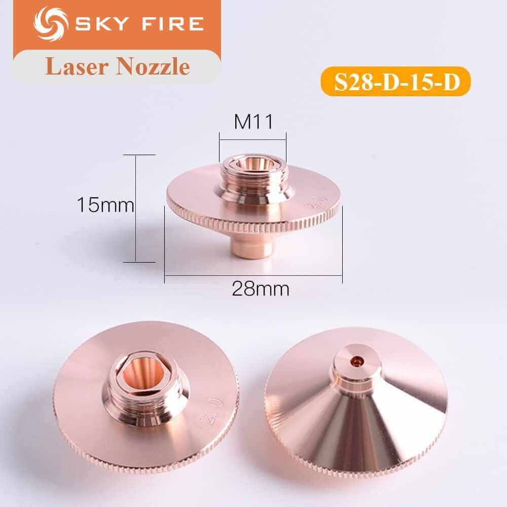 Sky Fire LaserNozzle for Laser Cutting and Welding applicable for BOCI, WSX, Precitec, EC+Ophit, RaytoolsMulti-Compatible Laser Cutting & Welding Nozzle
