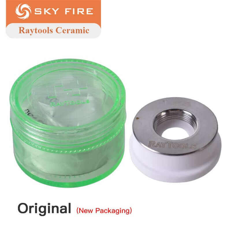 Sky Fire LaserWhite Ceramic Ring Holder for Raytools Laser Cutting HeadRaytools Laser Cutting Head Ceramic Ring Holder