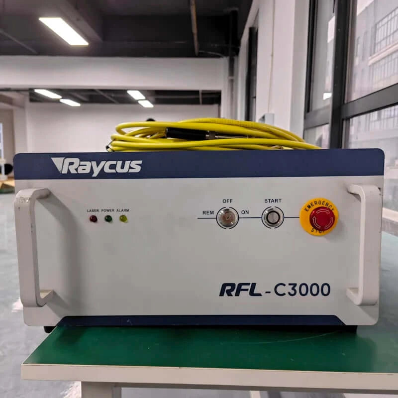 Used Fiber Laser for Sale Raycus RFL-3000 Single-ModeGrab a 90% New Raycus RFL-3000 fiber laser with minimal signs of use. Ideal for metal cutting & welding. Limited availability!